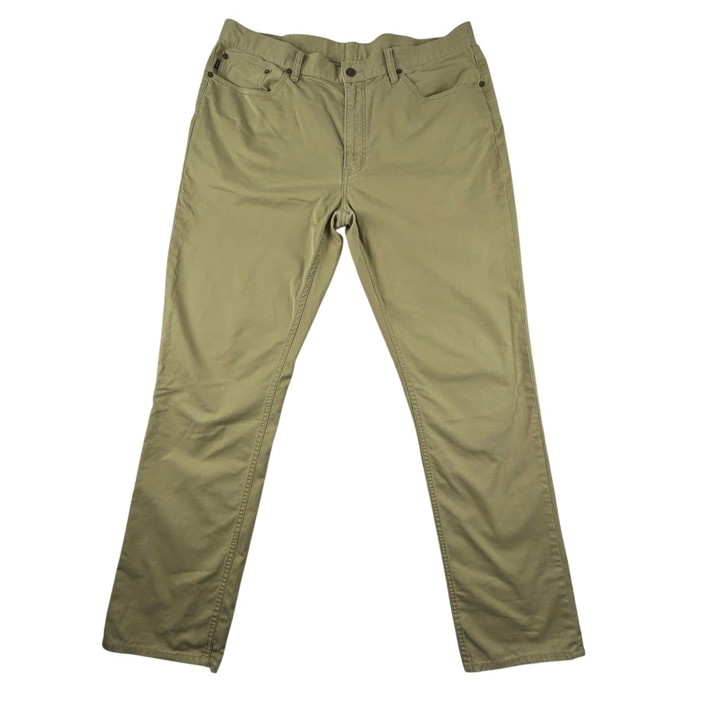 Polo Ralph Lauren Chino Pants Men 36x32 (Actual 38x32) Stretch Straight Khaki‎